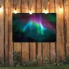 Gartenposter - 120x80 cm - Helle Farben Nordlicht  - Produktbild-Vorschau 3