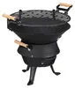 relaxdays 10026547_0 relaxdays Holzkohlegrill Grillfass Voir les images du produit 1