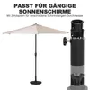 Outdoor 49 cm halbrunder Terrassenschirmständer, 9,5 kg, Produktbild-Vorschau 5