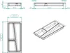 ORGA-BOX II Besteckeinsatz grau 462 x 205 mm für 30 cm Produktbild-Vorschau 6