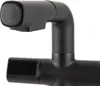 A close-up shot of a black kitchen faucet with a digital display. Podgląd zdjęcia produktu