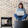 Wózek na kółkach Relaxdays, 2 półki, wózek do serwowania, Podgląd zdjęcia produktu 2