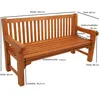 DEGAMO Gartenbank Parkbank Bank COVENTRY 3-sitzer, Produktbild-Vorschau 9