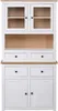 vidaXL Credenza bianca 93x40,5x180 cm Legno di pino Panama Anteprima dell’immagine prodotto 2
