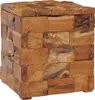 The Living Store Tabouret avec espace de rangement en teck Voir les images du produit 9