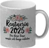 Rentnerin 2025 - Lange gearbeitet Glitzer-Kaffeebecher Produktbild-Vorschau 1