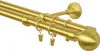 Gardinenstange Vorhangstange 240 cm 2 läufig 19mm Gold-Matt Produktbild-Vorschau 2