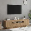 vidaXL Szafka pod telewizor z oświetleniem LED Artisan dąb Podgląd zdjęcia produktu 4