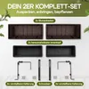 CASARIA® Blumenkasten 2er Set 11 Liter Montagehalterung Produktbild-Vorschau 4