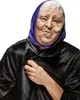 Vieille femme masque de conte de fées beige-blanc-mauve - Voir les images du produit 1