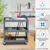 COSTWAY Werkbankwagen, werkplaatswagen met 2 niveaus, Productafbeelding-voorbeeld 7