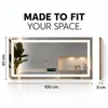 Espejo de baño Vrygle con Bluetooth, 100x60 cm: Espejo LED Vista previa de la imagen del producto 2