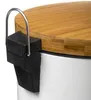 Odpadkový kôš NATUREO, 30 l, kov, biely Náhľad obrázku produktu 3