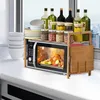 Rack pour four à micro-ondes Étagères de cuisine Étagère à Voir les images du produit 4