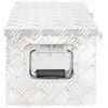 vidaXL Aufbewahrungsbox Silbern 70x31x27 cm Aluminium Produktbild-Vorschau 3