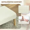 HOMCOM Sitzhocker Hocker mit weichem Sitzkissen Holzbeinen Produktbild-Vorschau 5