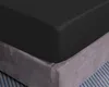 Spannbettlaken 180x200 - Schwarz - Aus Hochwertiger Produktbild-Vorschau 1