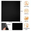 A black grill mat with dimensions and feature icons. Produktbild-Vorschau