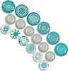 A collection of decorative plates arranged diagonally on a white background. Anteprima dell’immagine prodotto