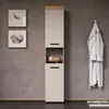 trendteam Bad Ivrea Hochschrank, Evoke Oak Melamin/Kaschmir Produktbild-Vorschau 2