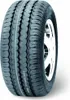 A close-up studio shot of a tire mounted on a silver rim, against a white background. Anteprima dell’immagine prodotto