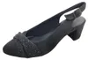 Jana Damenschoenen, enkellaarsjes, slingpumps, zwart, voor Productafbeelding-voorbeeld 3