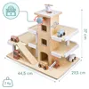 Holzparkhaus mit Aufzug - 3-stöckige Garage - mit Autos und Produktbild-Vorschau 14