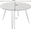 riess-ambiente Runder Esstisch SCORPION 120cm grau Mango Produktbild-Vorschau 10