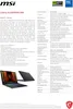 A product page with a laptop and its specifications. Produktbild-Vorschau