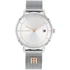 Tommy Hilfiger Analog Quarzuhr für Damen Edelstahl-Mesh Produktbild-Vorschau 1