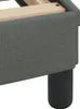 Möbel Bett mit Matratze Dunkelgrau 200x200 cm Stoff - Produktbild-Vorschau 7