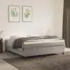 Cadre de lit sans matelas gris clair 180x200 cm velours Voir les images du produit 2