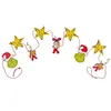 Grinch Weihnachtsgirlande aus Holz, Weihnachtskette Produktbild-Vorschau 2