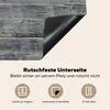 KitchenYeah© Herdabdeckplatte Grauer hölzerner Hintergrund Produktbild-Vorschau 5