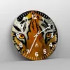 Wanduhr - Rund - Glasuhr - Tiger Tiere Natur Safari - Produktbild-Vorschau 4