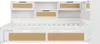 Sofa rozkładana Sweiko 90x200 z wysuwanym łóżkiem Łóżko Podgląd zdjęcia produktu 8