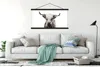 MuchoWow® Textilposter Scottish Hochlandrind - Schwarz - Produktbild-Vorschau 3