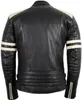 Motorrad Lederjacke Retro Jacke Herren 80´s Old school Produktbild-Vorschau 3