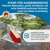 Kehrset Kehrgarnitur Besen und Schaufel Elastonborsten rot Produktbild-Vorschau 2