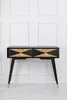 Casa Padrino Luxus Konsole Matt Schwarz / Antik Gold / Gold Produktbild-Vorschau 5