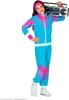 tuta anni '80 per bambini - Tuta da jogging - Blu - 116 - Anteprima dell’immagine prodotto 5