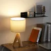 Drewniana lampka nocna EDISHINE, lampa stołowa E27 z Podgląd zdjęcia produktu 2