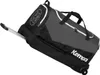 A black and gray duffel bag with wheels and a retractable handle, against a white background. Voir les images du produit