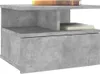 A concrete-effect bedside table with a drawer and open shelves. Náhled obrázku produktu