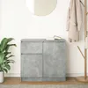 vidaXL Sideboard mit Schublade Betongrau 71x35x65 cm Produktbild-Vorschau 3