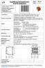 A technical datasheet with diagrams and specifications for an electrical component. Produktbild-Vorschau