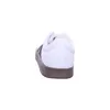A white Adidas sneaker with a brown sole is shown from the back. Anteprima dell’immagine prodotto