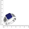 V Ring 925/- Sterling Silber weiß 020 (63,7) Lapislazuli Produktbild-Vorschau 2