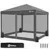 Sekey Faltpavillon 3x3m Pop Up Pavillon mit Moskitonetz, Produktbild-Vorschau 1