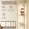 LED Standleuchte, Eckregal, dimmbar, 4 Ablagen, warmweißes Produktbild-Vorschau 5